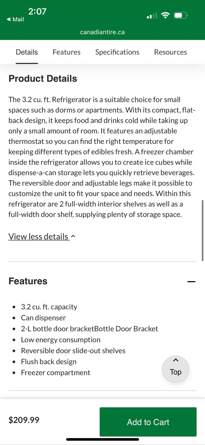 BRAND NEW: Frigidaire Arctic Chef Compact Fridge 3.2 cu ft image indicator(3)
