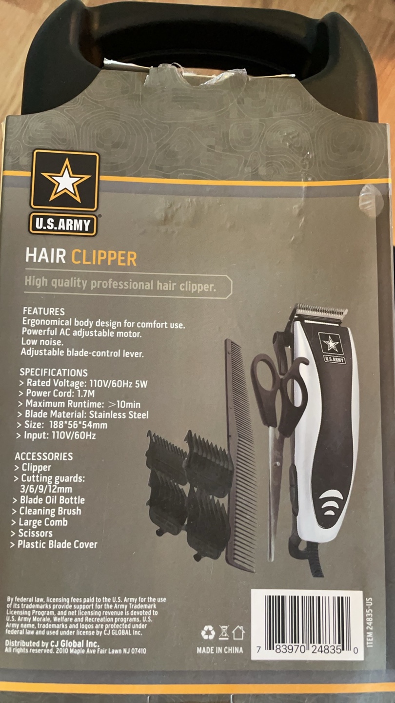 U.S. Army Hair Clipper - Like New!