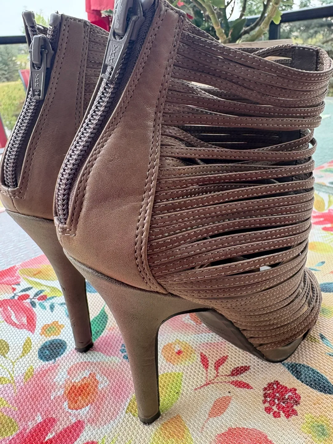 Brown Strappy High Heel Shoes image indicator(3)