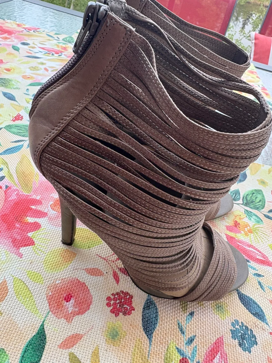 Brown Strappy High Heel Shoes image indicator(5)