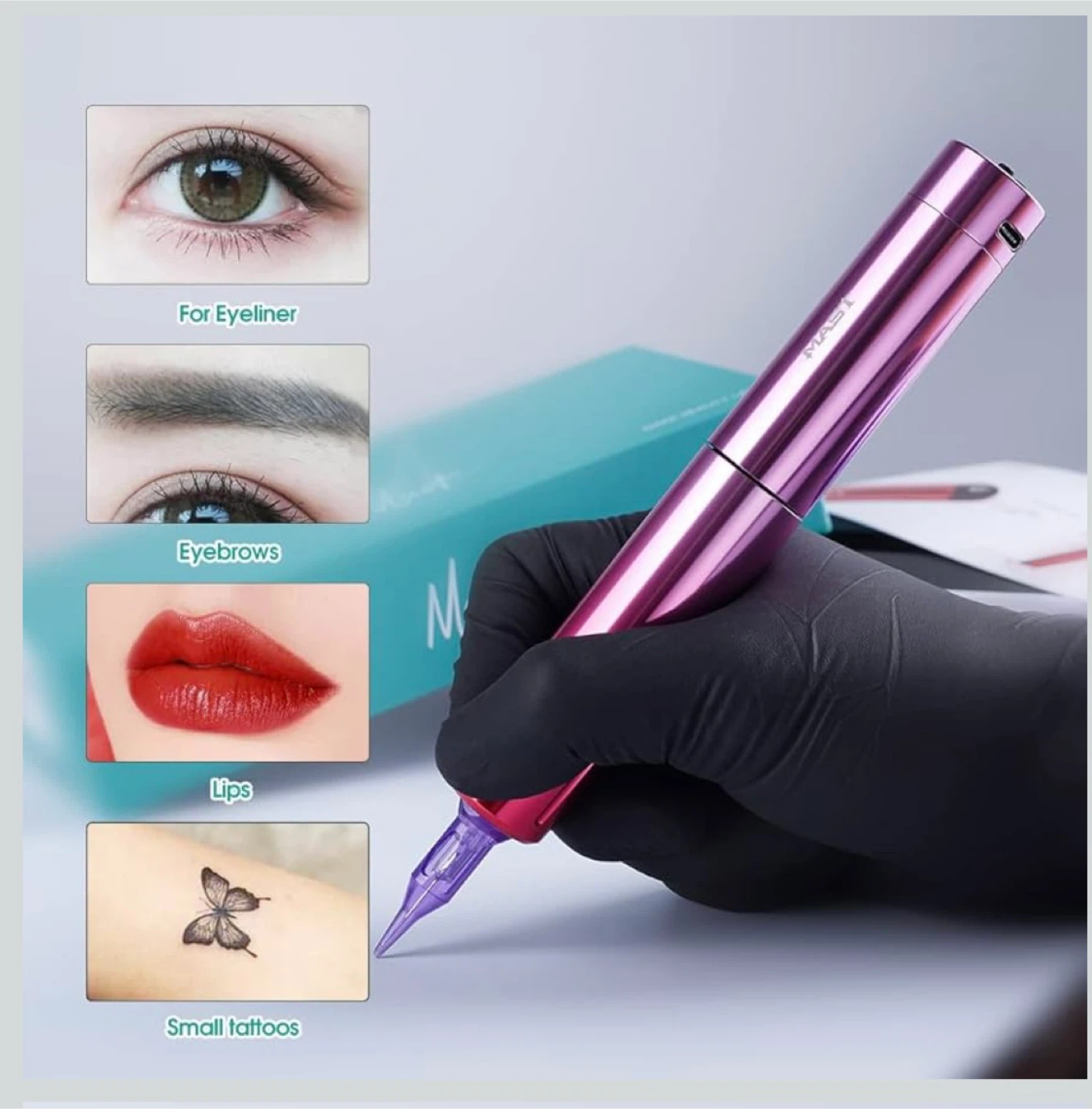 MAST Tour Y22 Wireless Tattoo Pen Machine Kit - photo 4