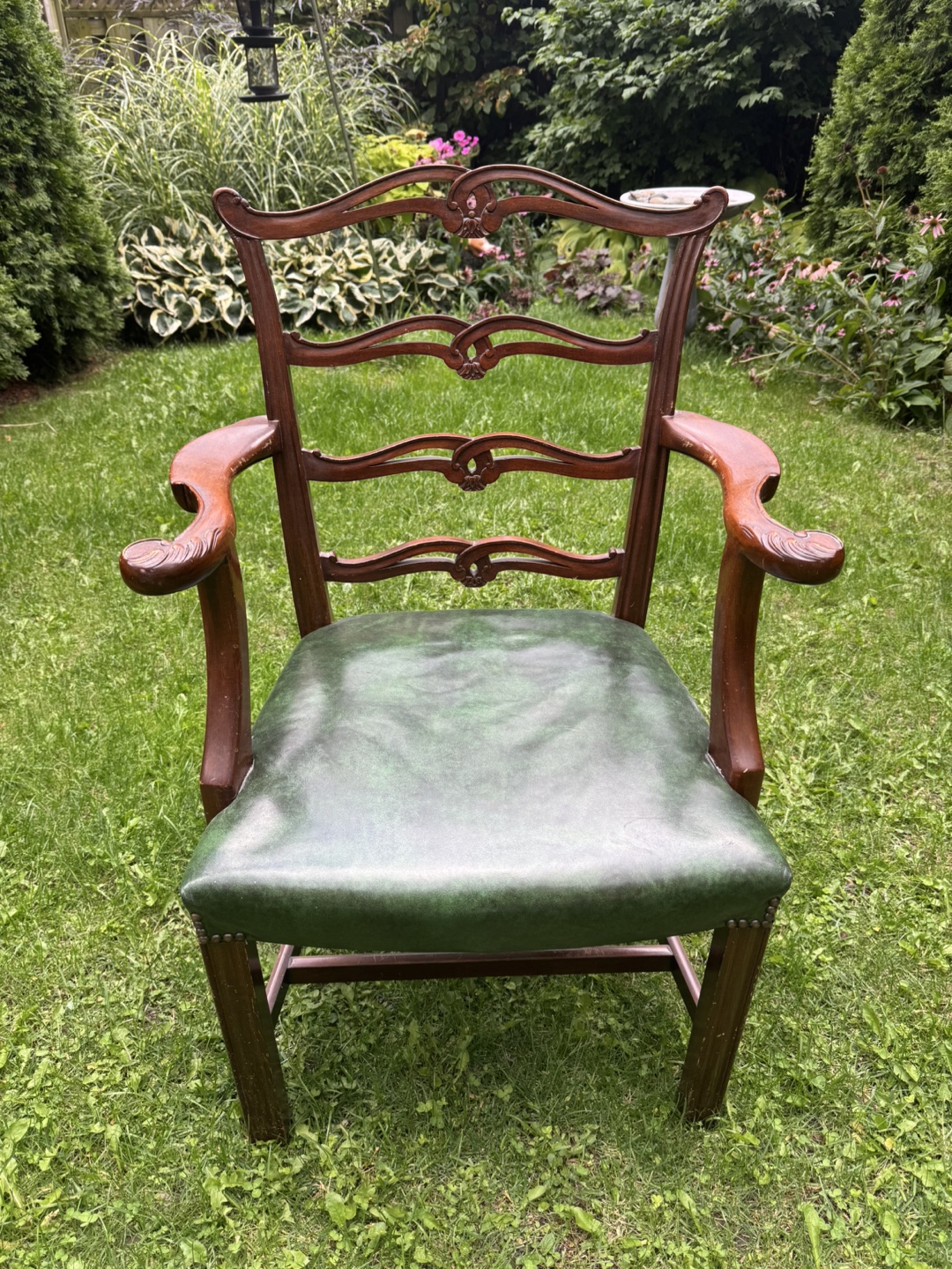 Vintage 1956 Mahogany Dining Chairs – Full 8-Piece Set - photo 2