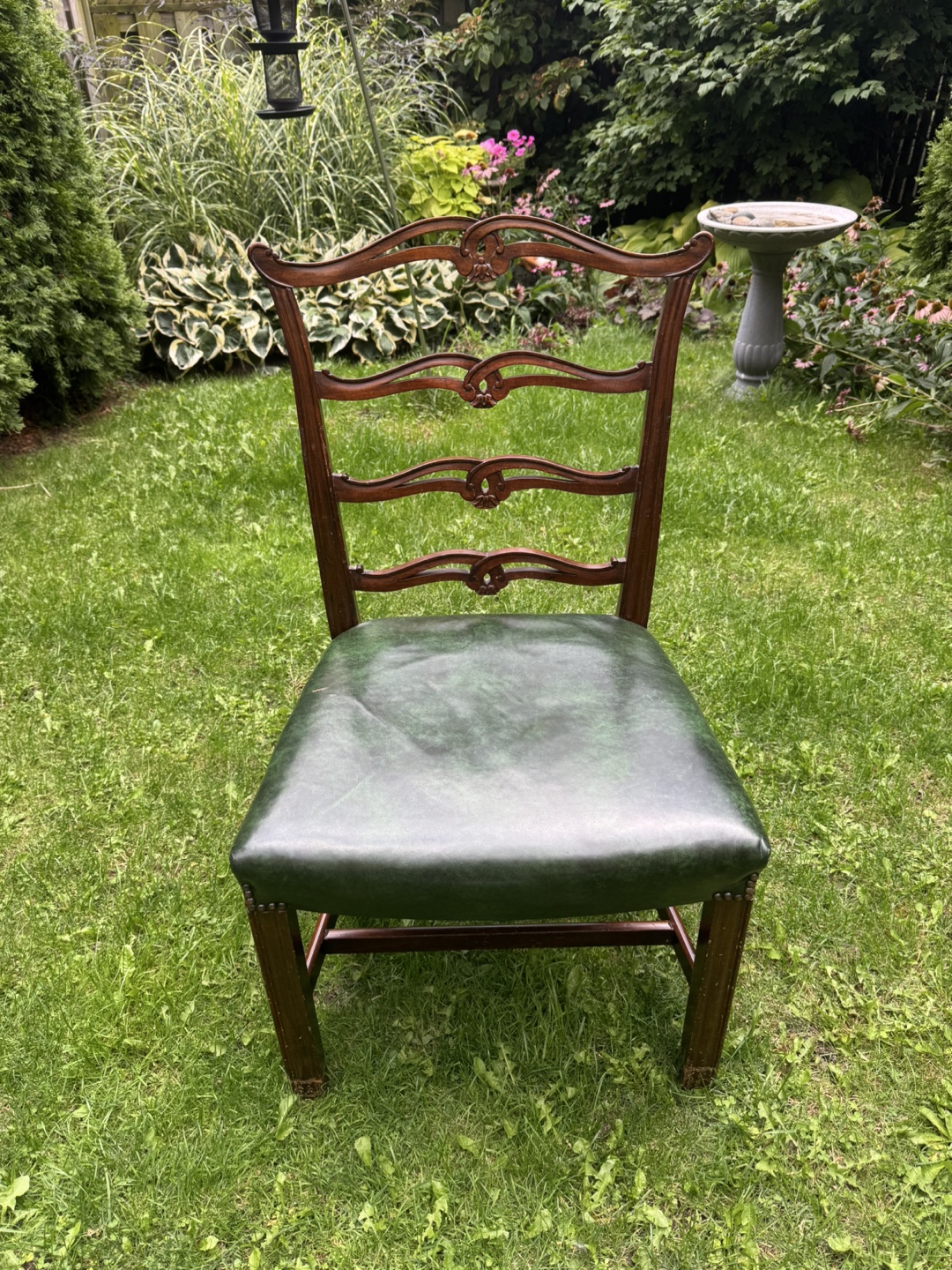 Vintage 1956 Mahogany Dining Chairs – Full 8-Piece Set - photo 5