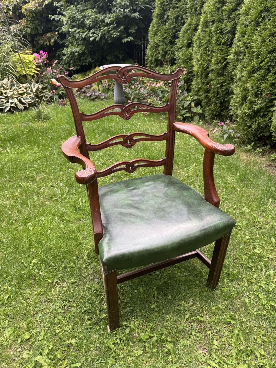 Vintage 1956 Mahogany Dining Chairs – Full 8-Piece Set