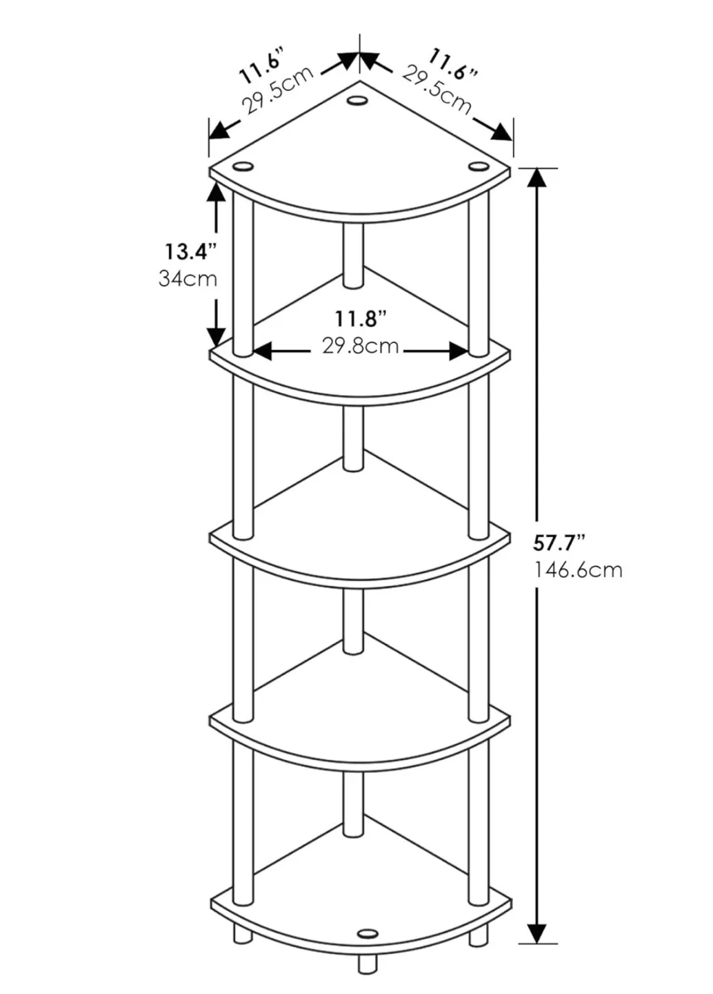 Books/Multipurpose Shelves (Grey/Black) image indicator(3)