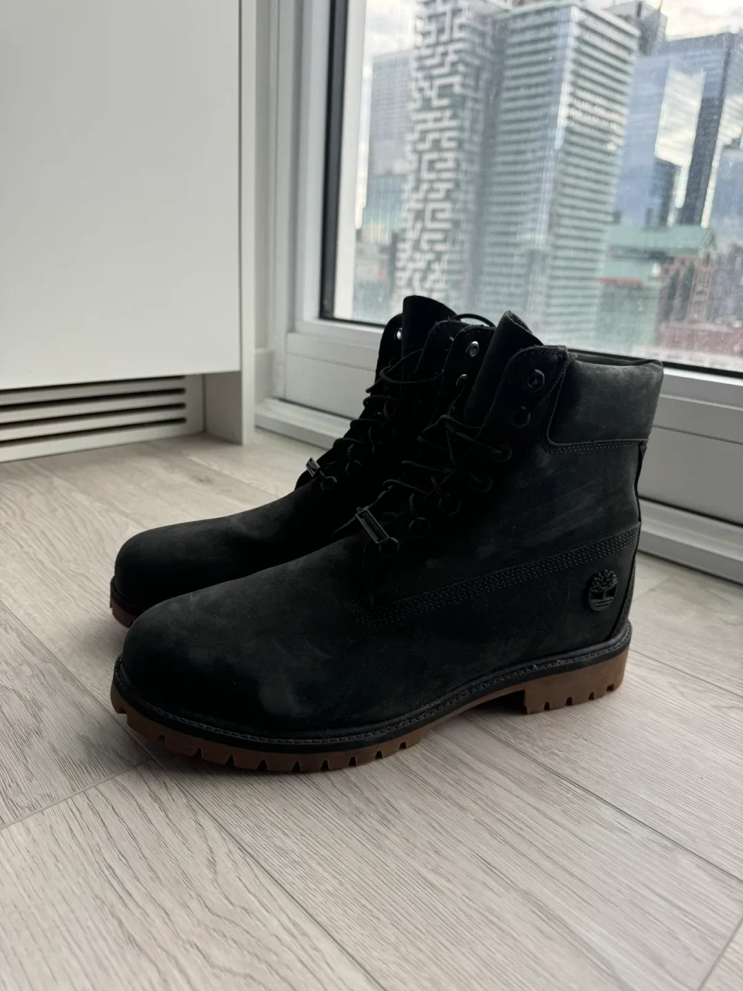 Timberland Black Boots with Brown Sole - US 11 thumbnail