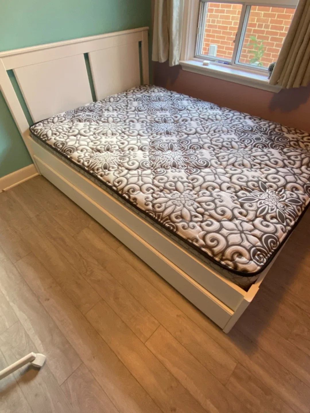 Bed Frame with Underside Drawers Mattress Included Size Double image indicator(2)