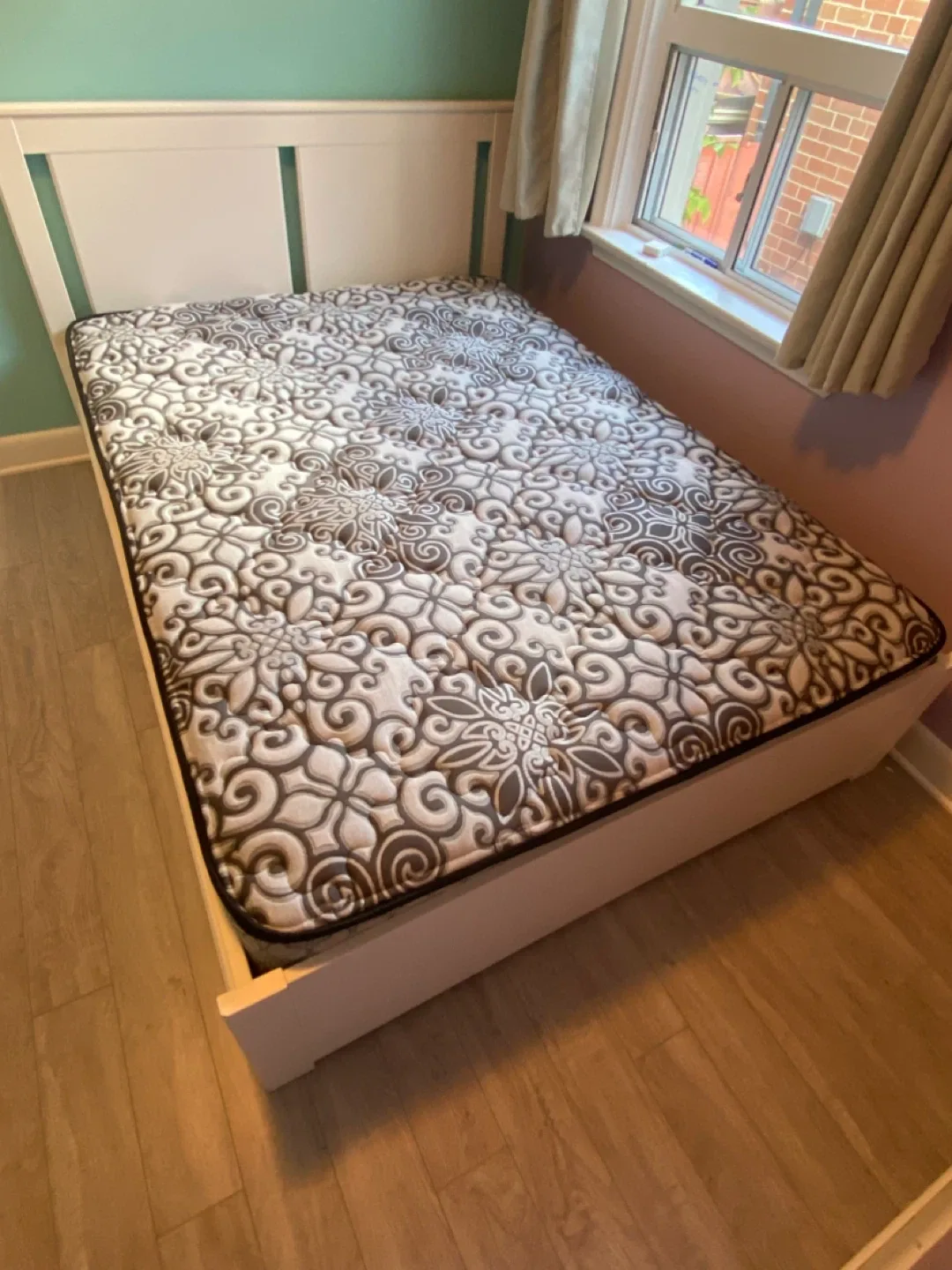 Bed Frame with Underside Drawers Mattress Included Size Double image indicator(3)