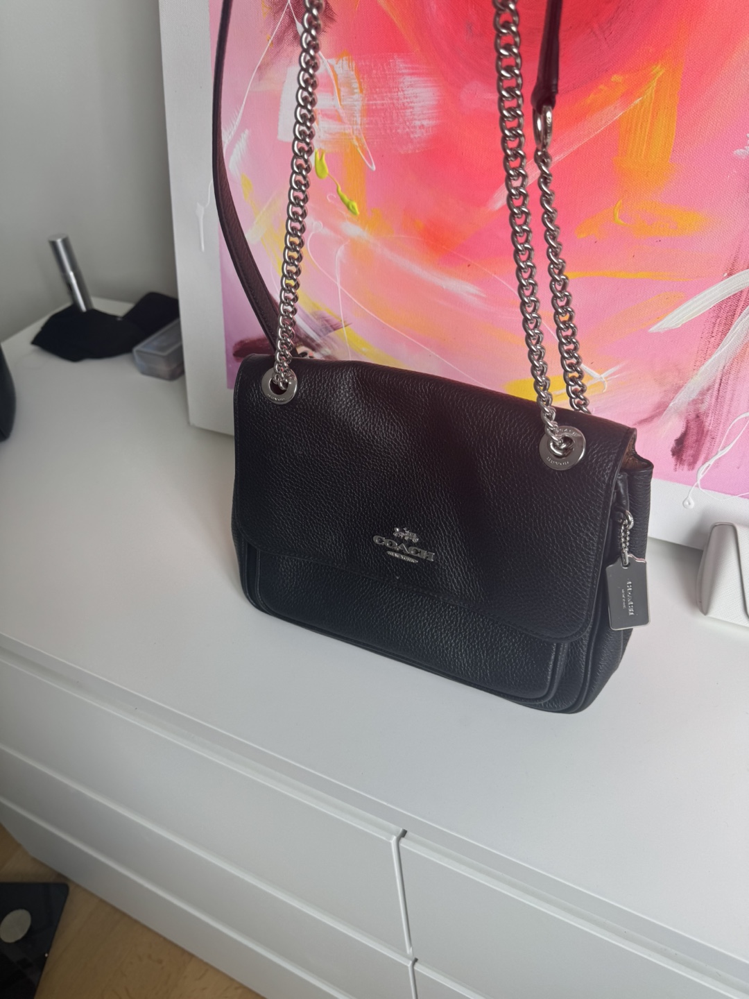 Coach Black Leather Shoulder Bag