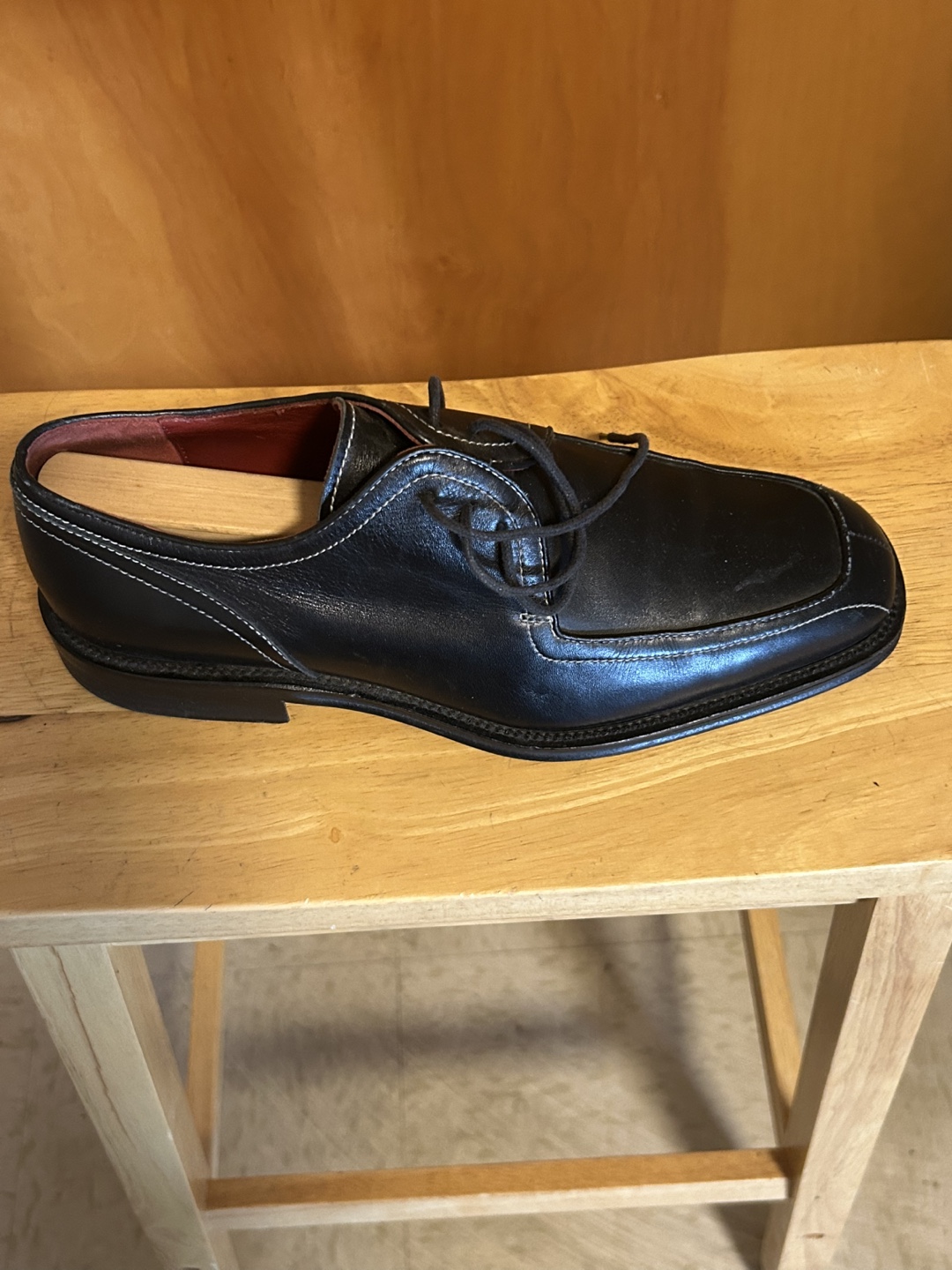 Black Leather Dress Shoes Size 9.5