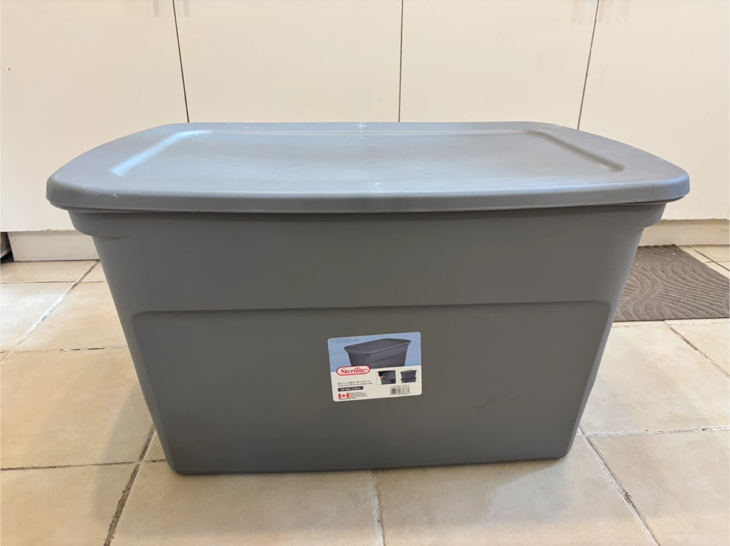Sterilite Gray Storage Box with Lid - photo 2