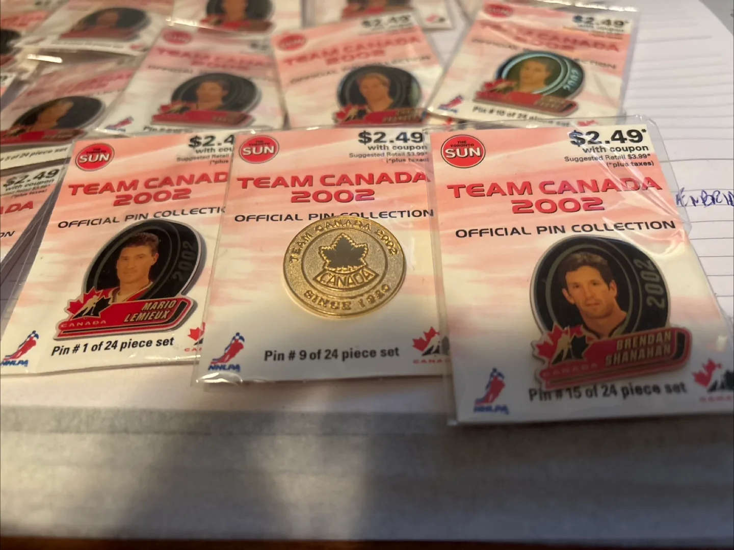 Team Canada 2002 Official Pin Collection image indicator(7)