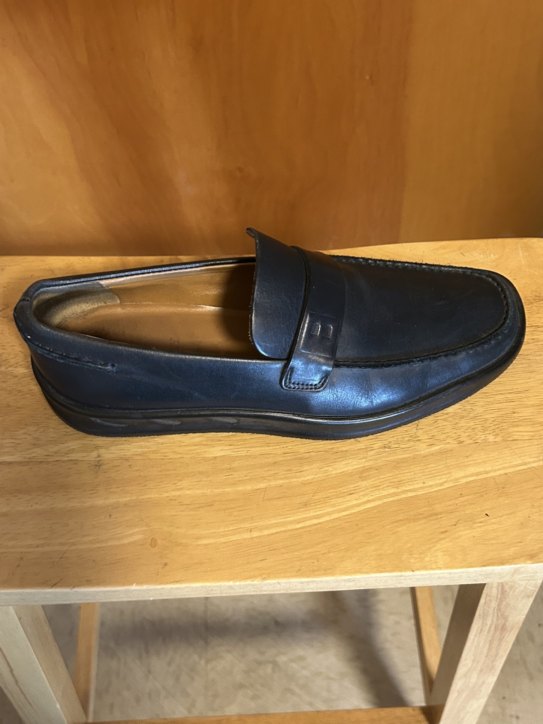 Balley if Switzerland blue Leather Loafers