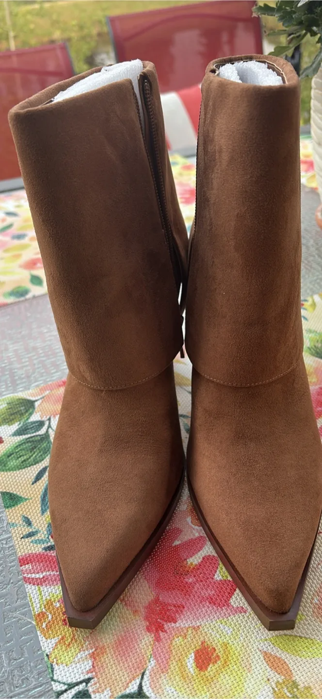 Jessica Simpson Brown Suede Ankle Boots image indicator(4)