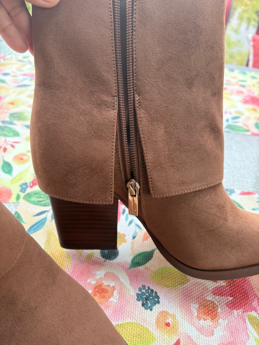 Jessica Simpson Brown Suede Ankle Boots image indicator(6)