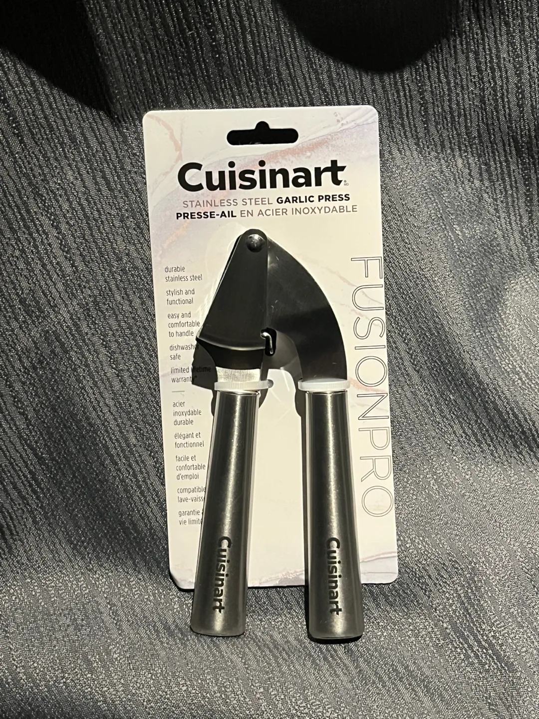 Cuisinart Stainless Steel Garlic Press - New thumbnail