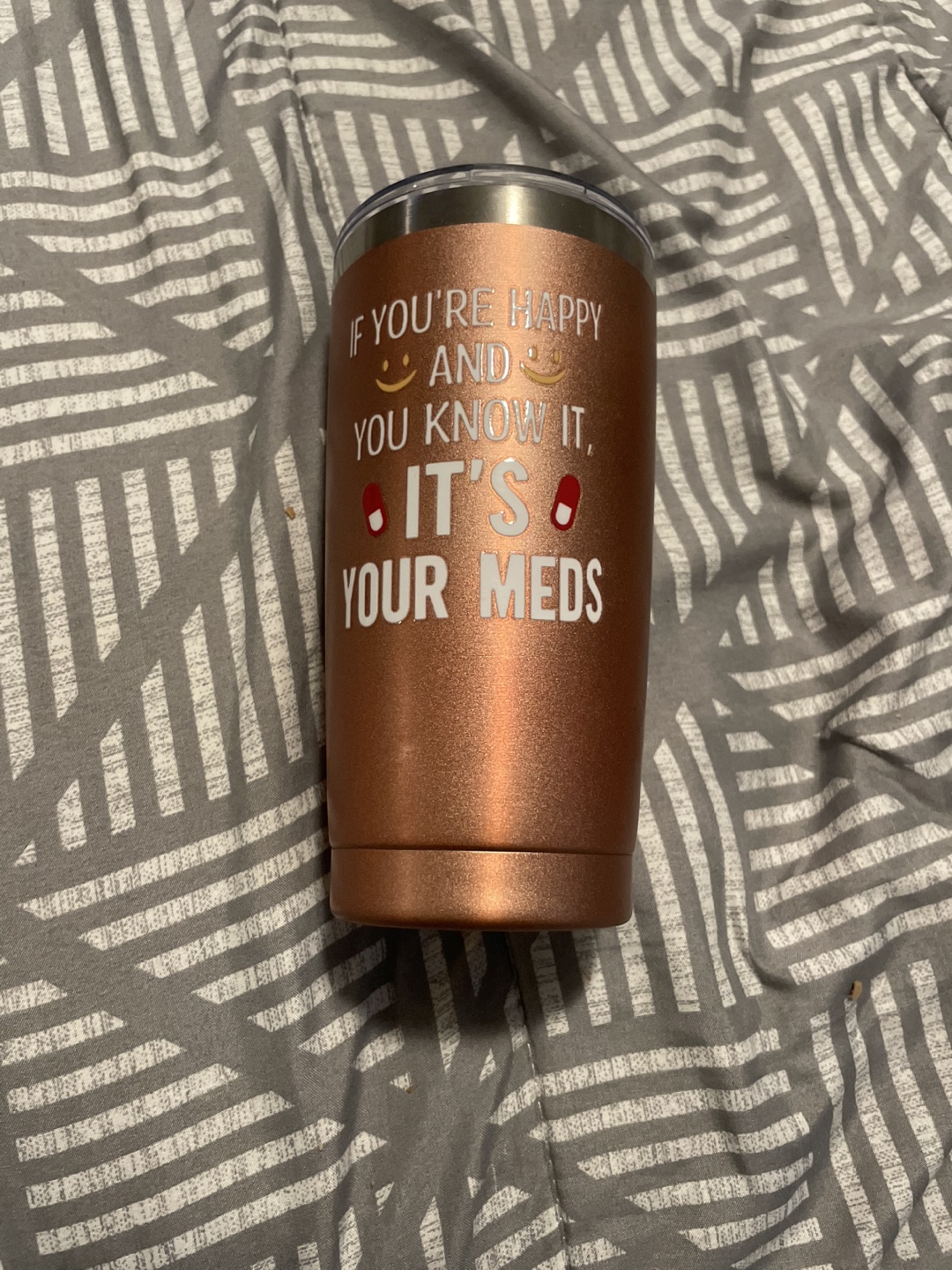 Rose Gold Tumbler - If You're Happy & You Know It - photo 3