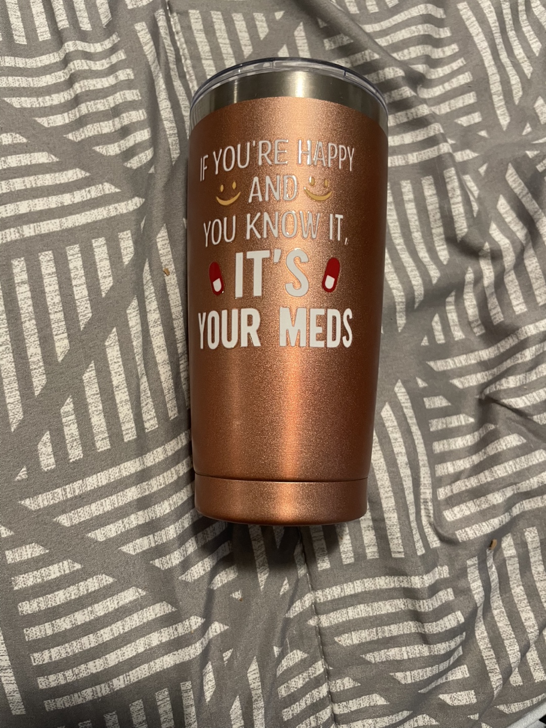 Rose Gold Tumbler - If You're Happy & You Know It - photo 5