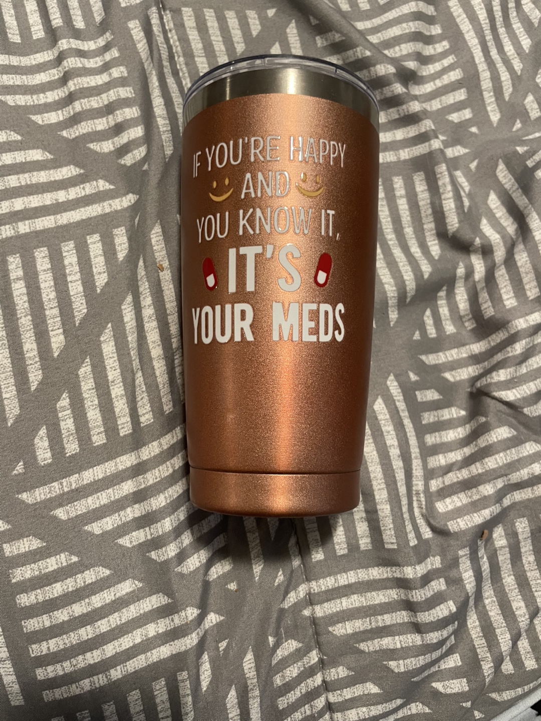 Rose Gold Tumbler - If You're Happy & You Know It - photo 4