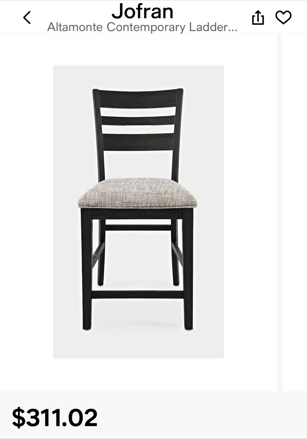 Jofran Inc. Barstools (Set of 2)