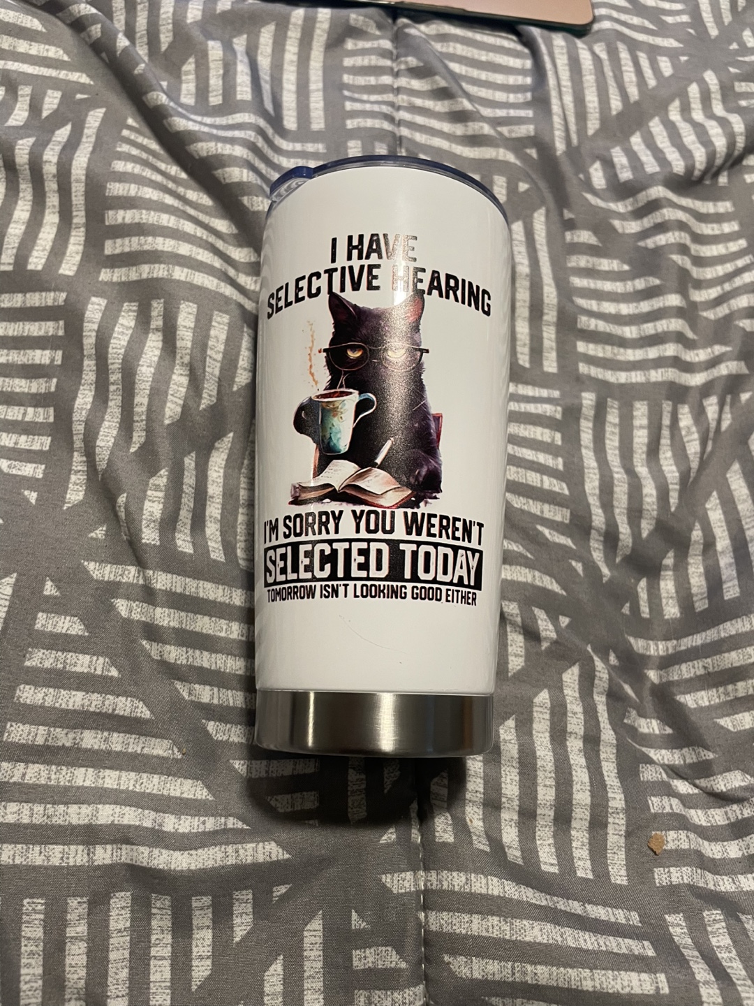 Cat Tumbler - I Have Selective Hearing - photo 3