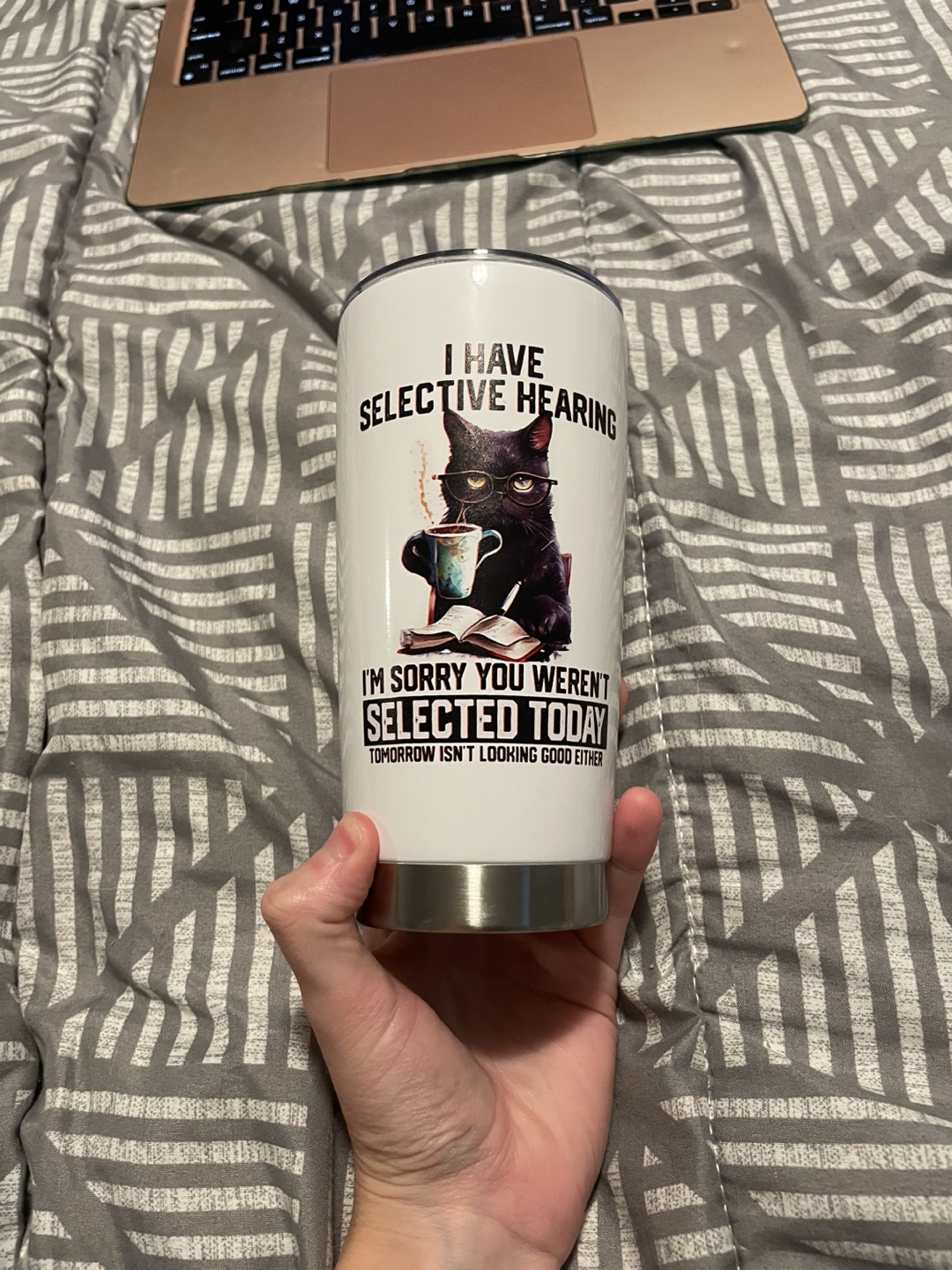 Cat Tumbler - I Have Selective Hearing - photo 5