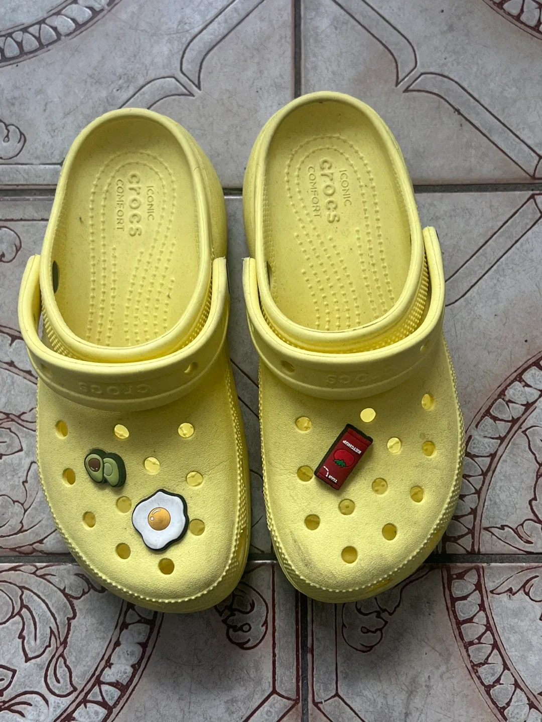 Yellow Crocs with Jibbitz thumbnail