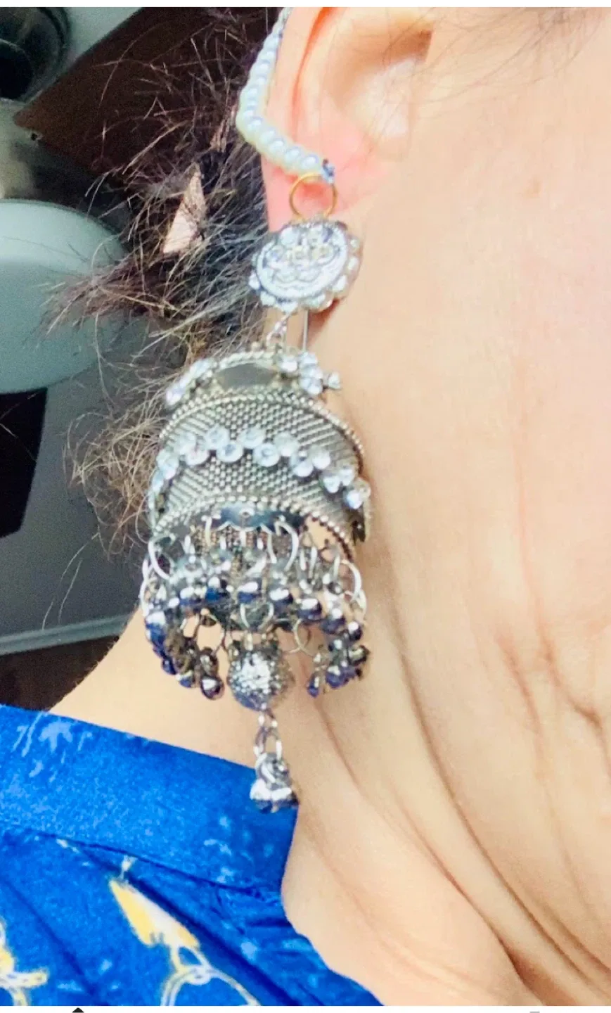 Silver Dangle Earrings image indicator(2)