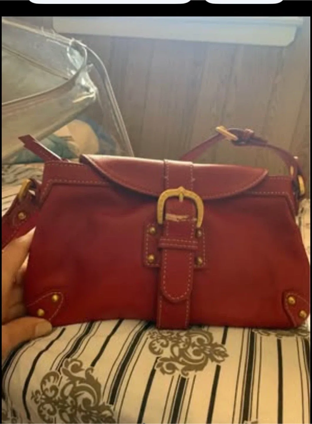 Dooney & Bourke Red Leather Bag image indicator(3)
