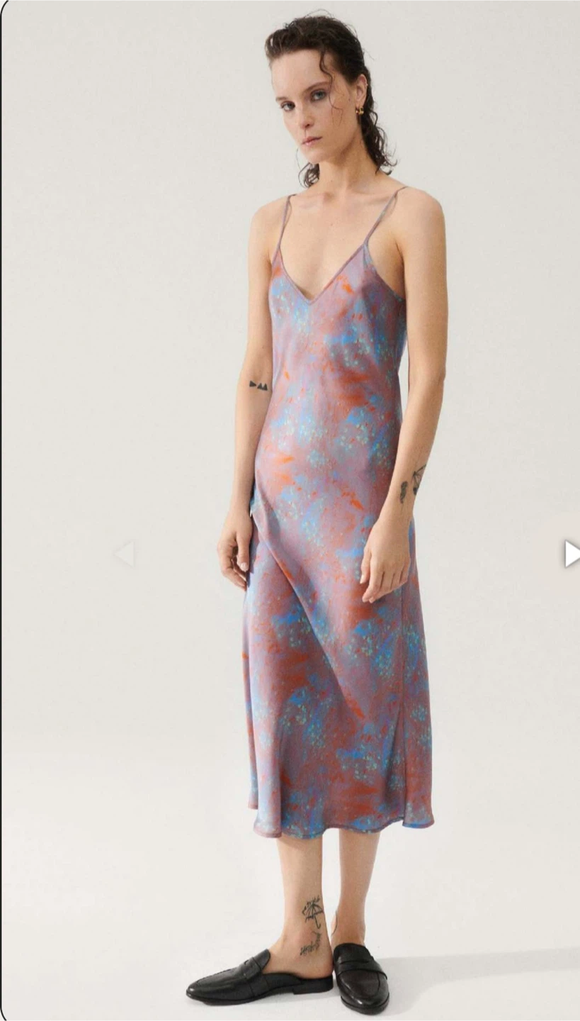 100% silk Silk Laundry 90s Slip Dress - Size Small