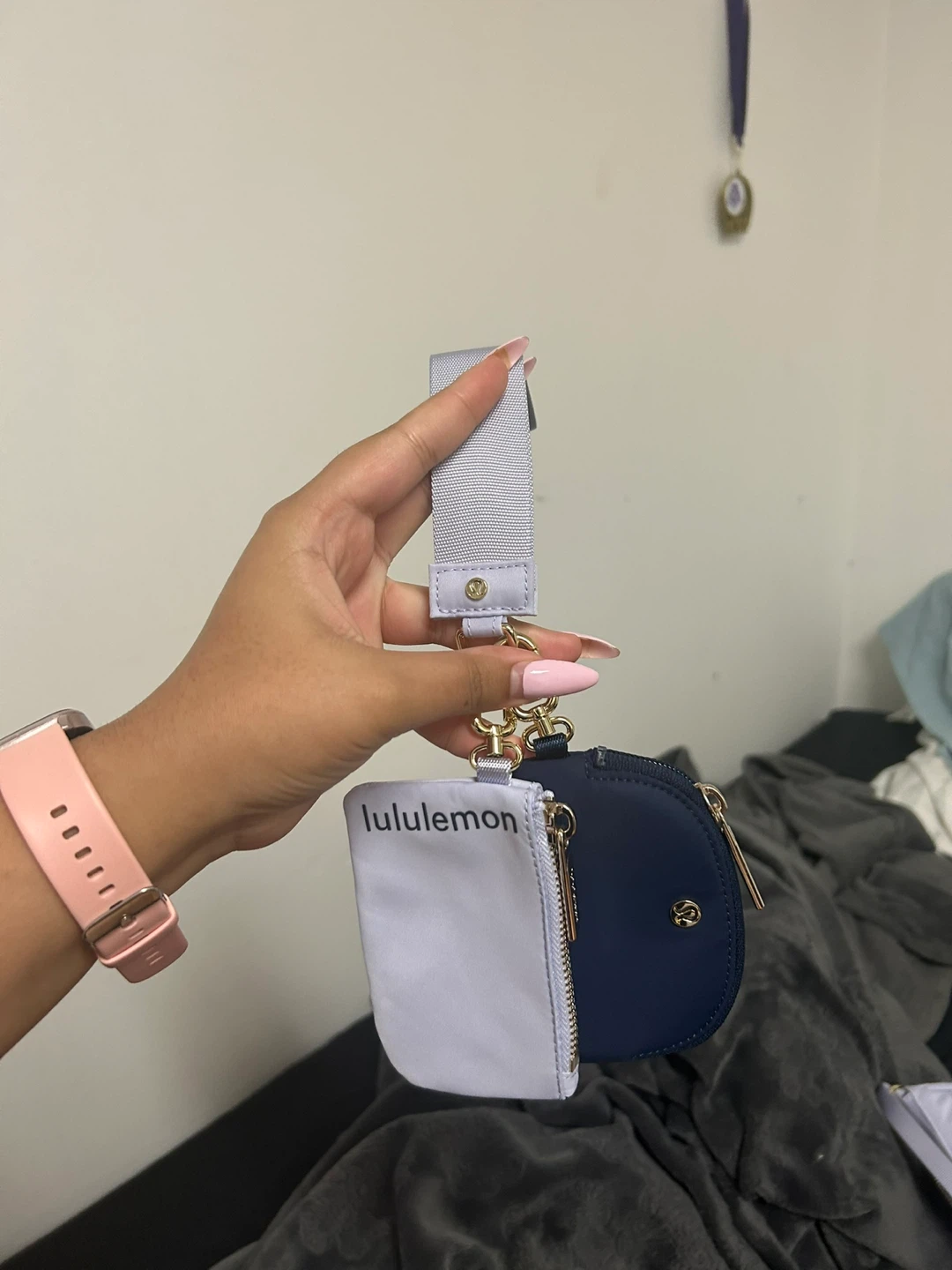 Lululemon Multi Pouch Wristlet Lavender/Navy