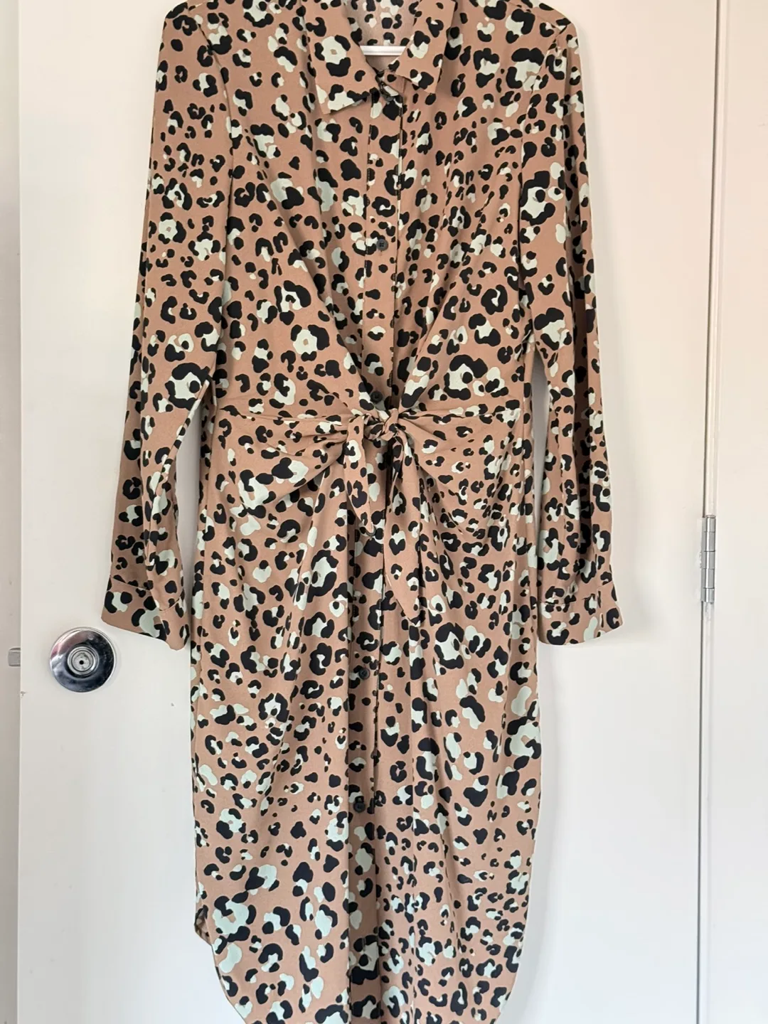 MNG Basics Leopard Print Dress - Size M thumbnail