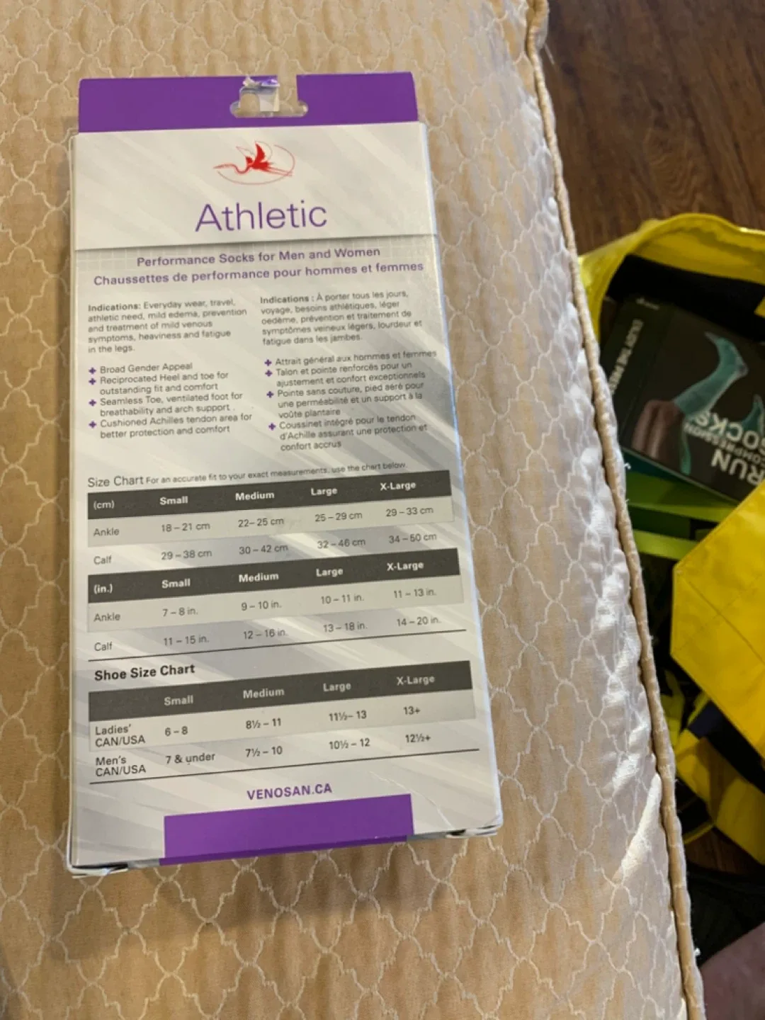 VENOSAN Athletic Unisex Socks - Medium image indicator(4)