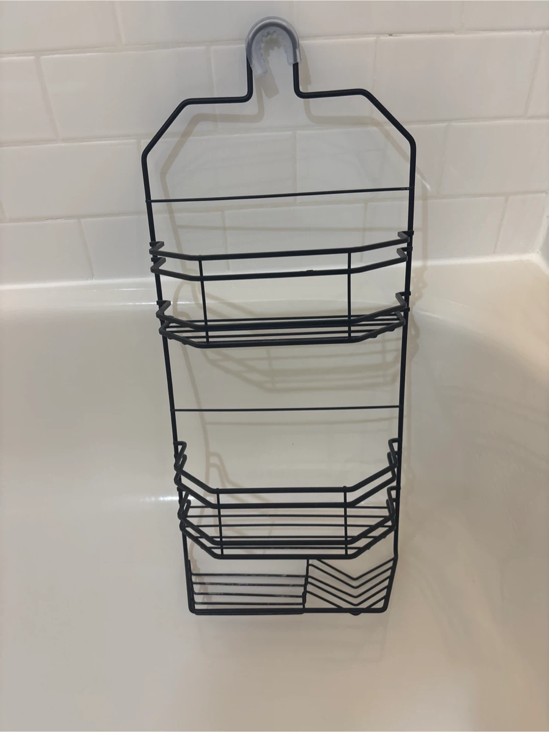 Black Over-the-Shower Caddy