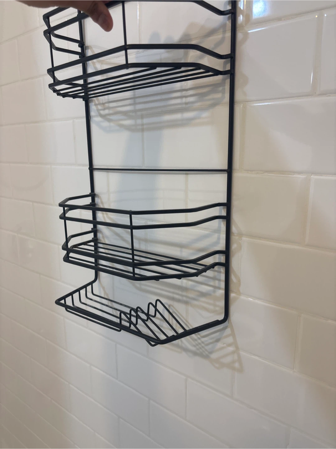 Black Over-the-Shower Caddy - photo 3