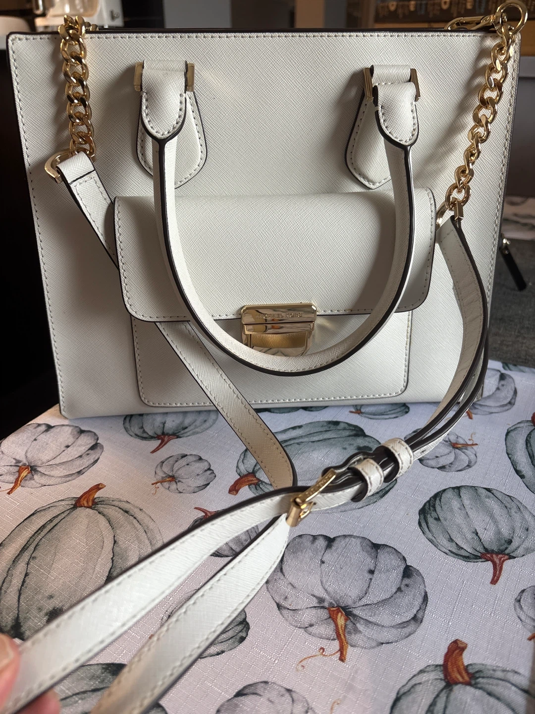 Michael Kors White Leather Satchel - photo 3