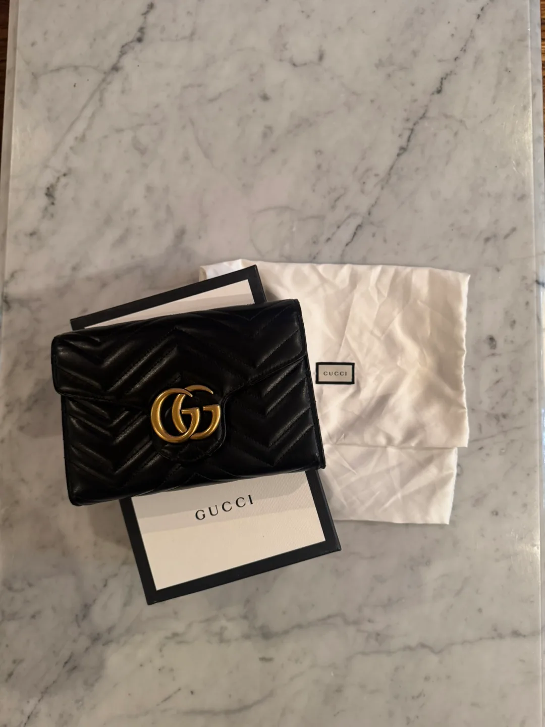 Gucci GG Marmont wallet on chain image indicator(5)