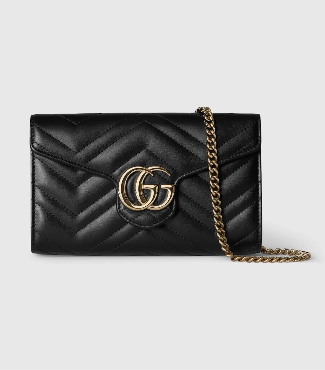 Gucci GG Marmont wallet on chain