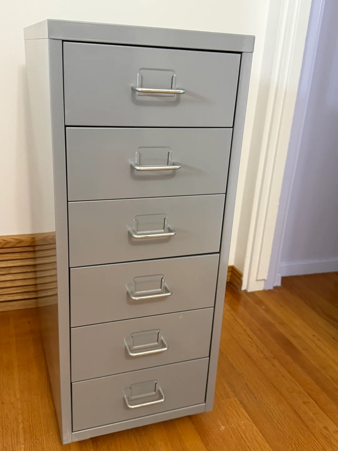 IKEA Helmer Drawer Unit on Casters - Grey thumbnail