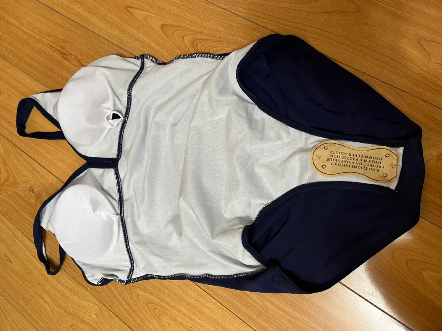 Navy Blue One-Piece Swimsuit image indicator(6)