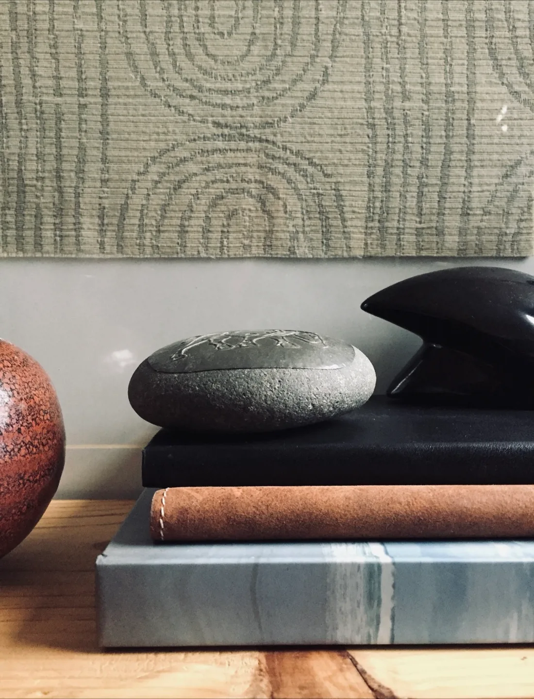 Engraved Stone Metal  Paperweight image indicator(2)