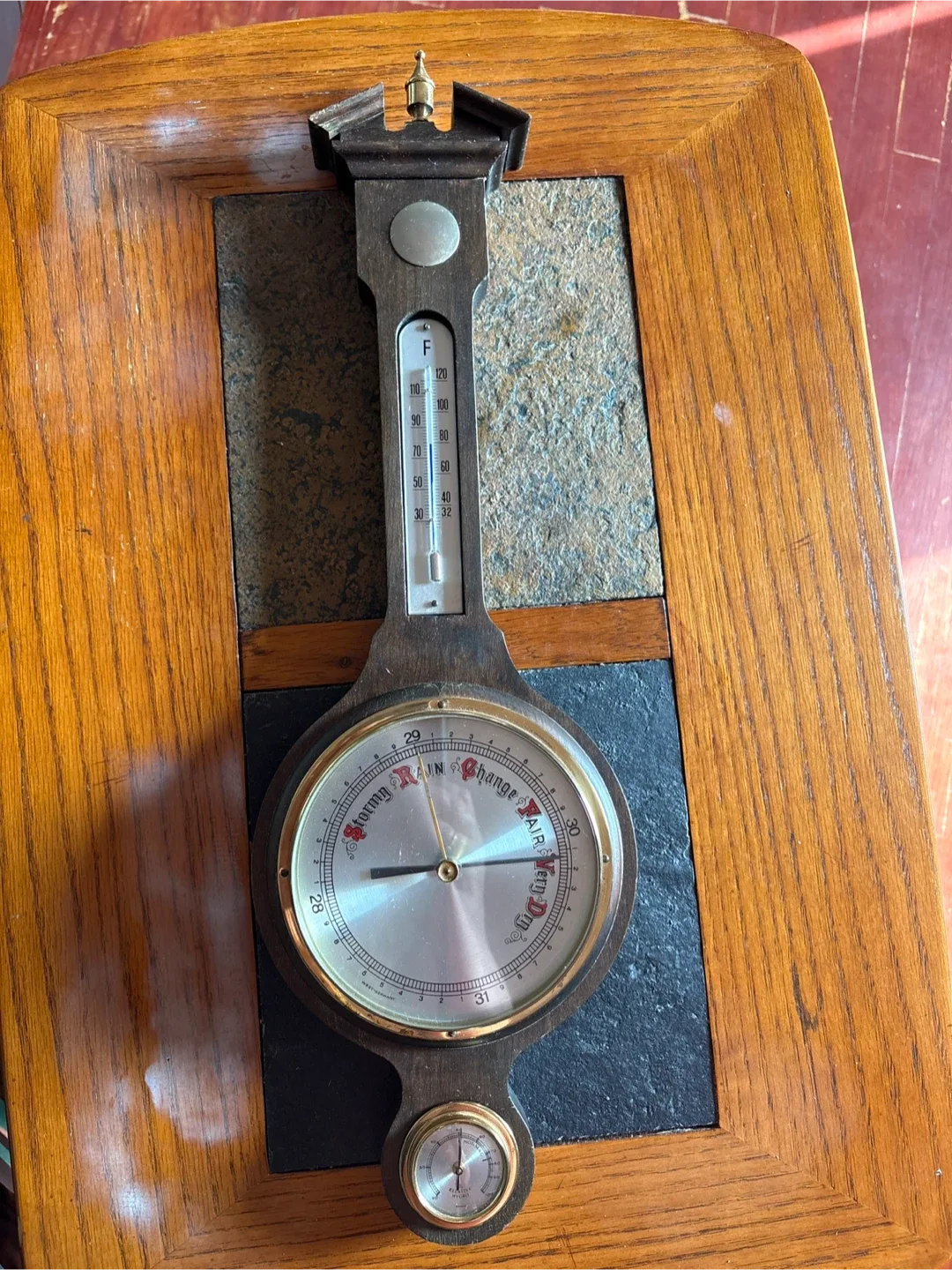 Vintage C-EST-GERMANY Barometer & Thermometer thumbnail