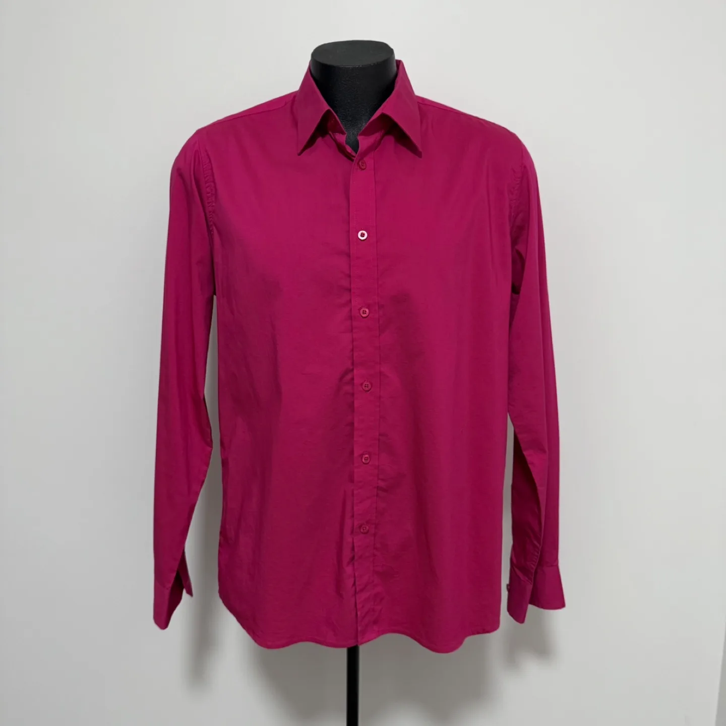 Men’s Monza magenta collared shirt image indicator(3)