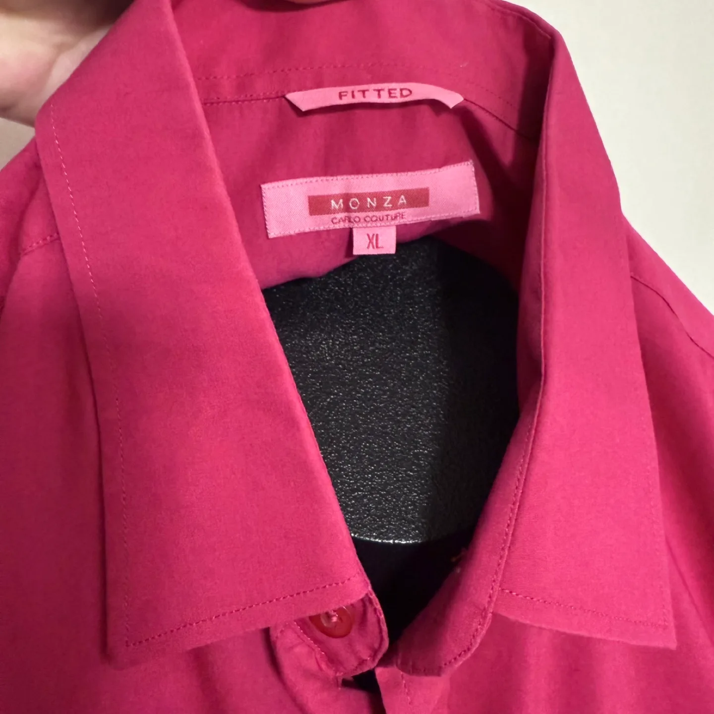 Men’s Monza magenta collared shirt image indicator(5)