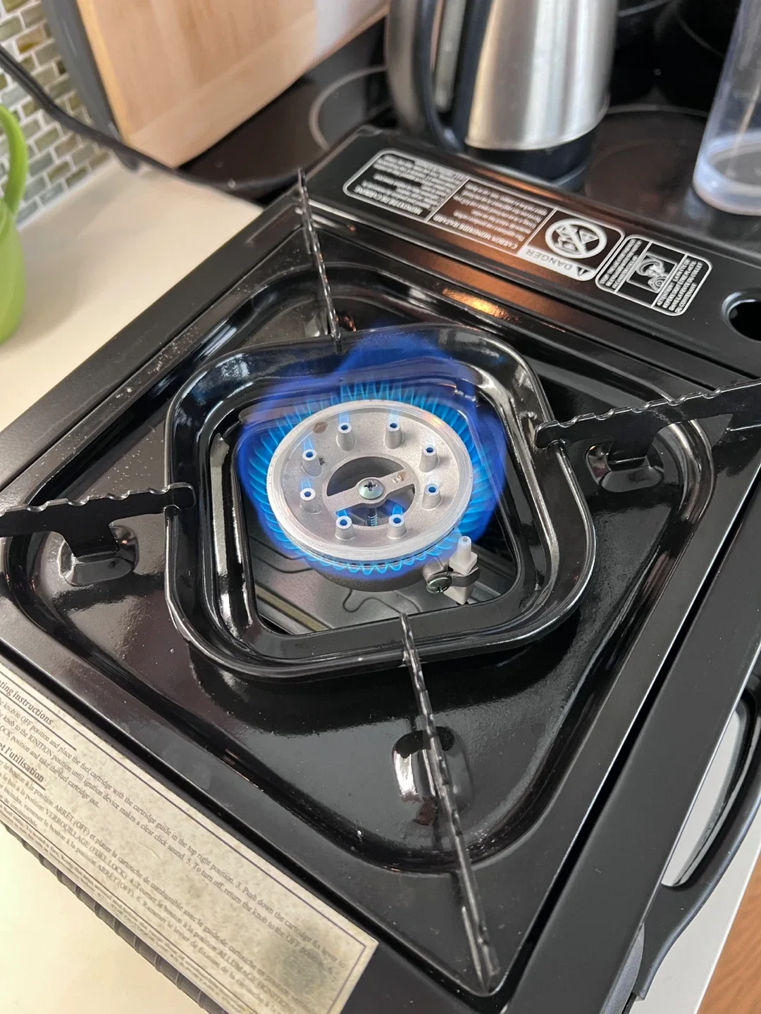 Portable Butane Gas Stove with 3.5 Butane Gas Canisters image indicator(2)