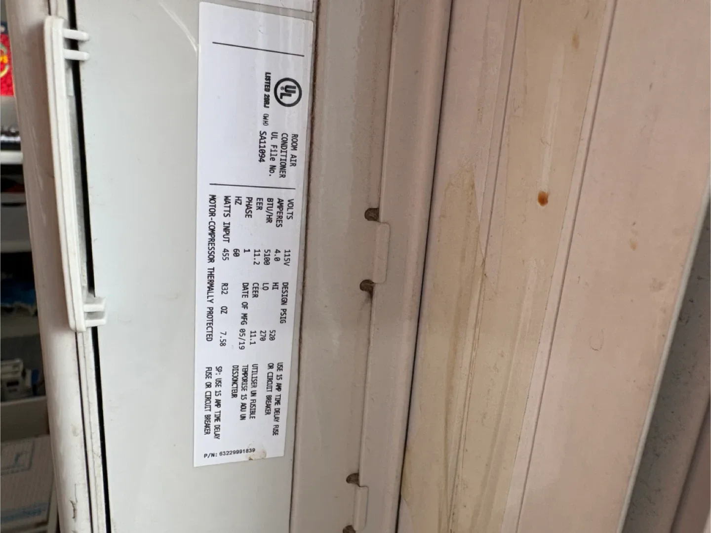 GE Window Air Conditioner image indicator(3)