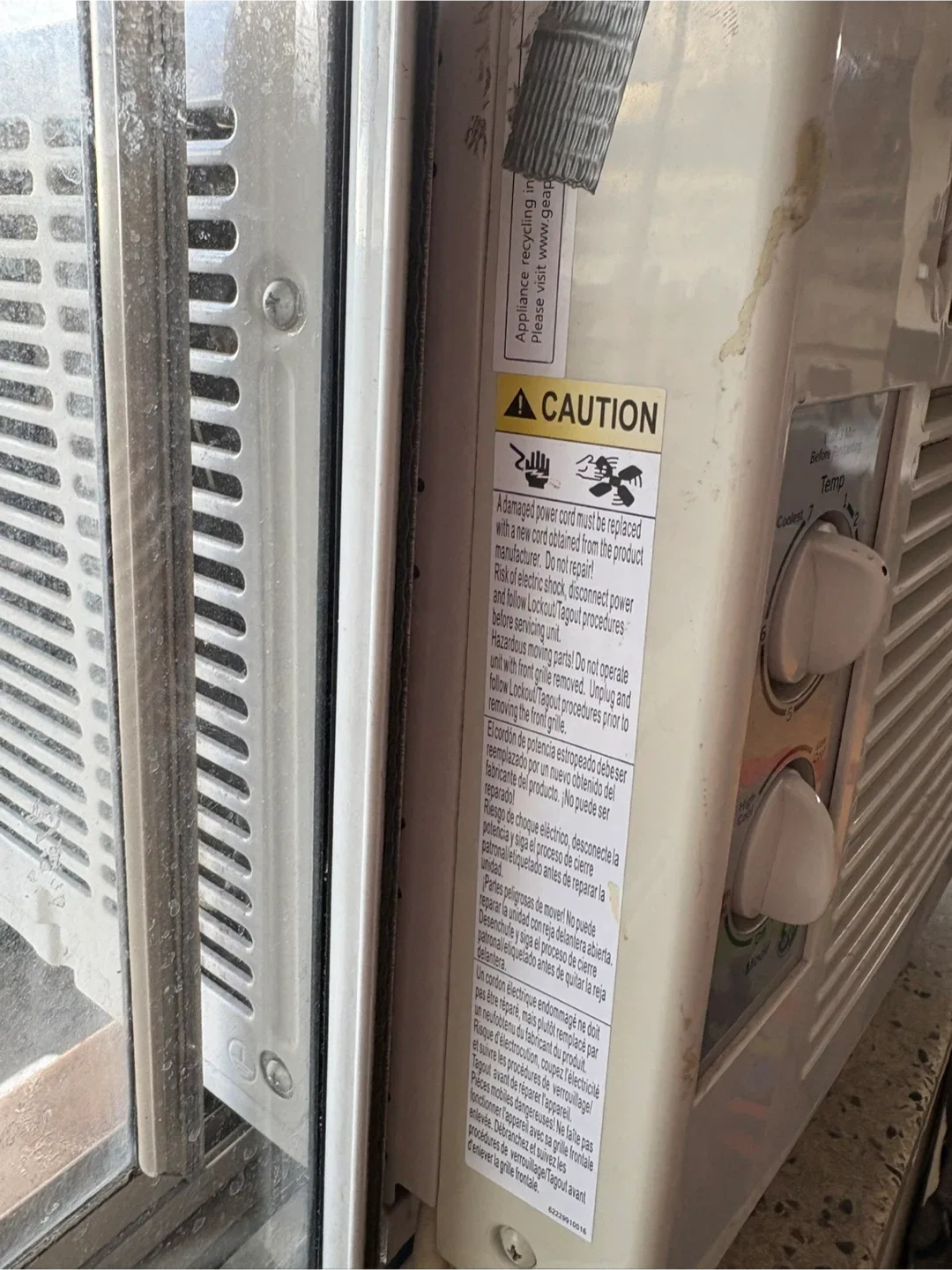 GE Window Air Conditioner image indicator(2)