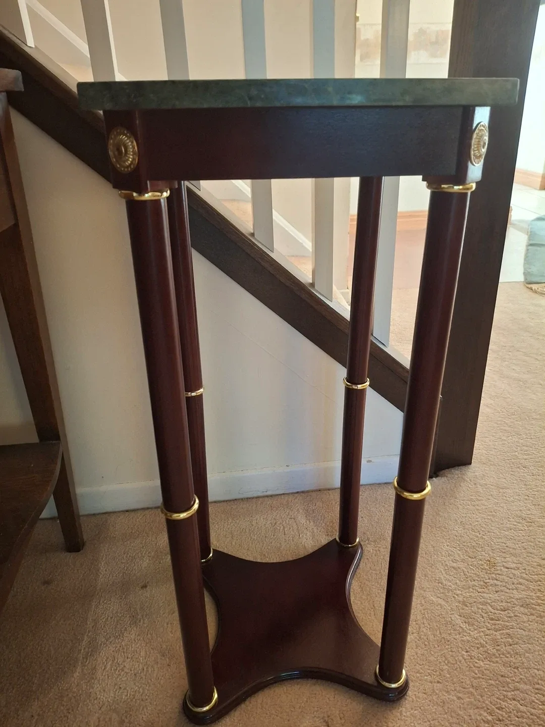 Marble top plant stand image indicator(4)