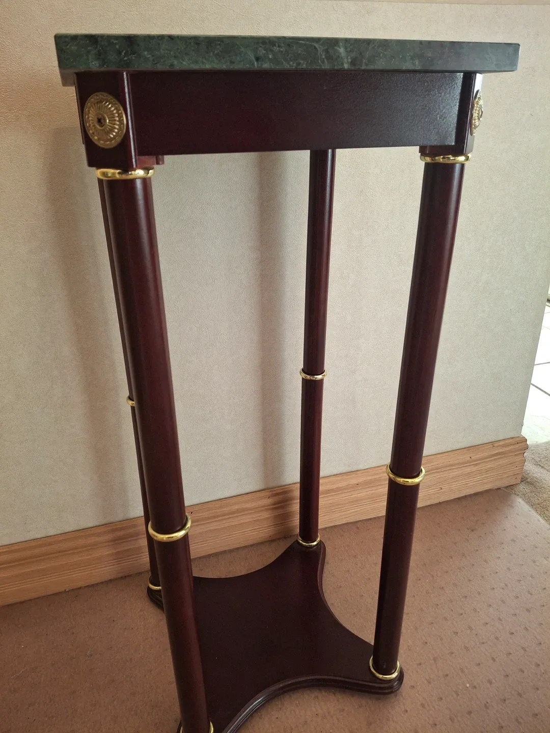 Marble top plant stand image indicator(5)