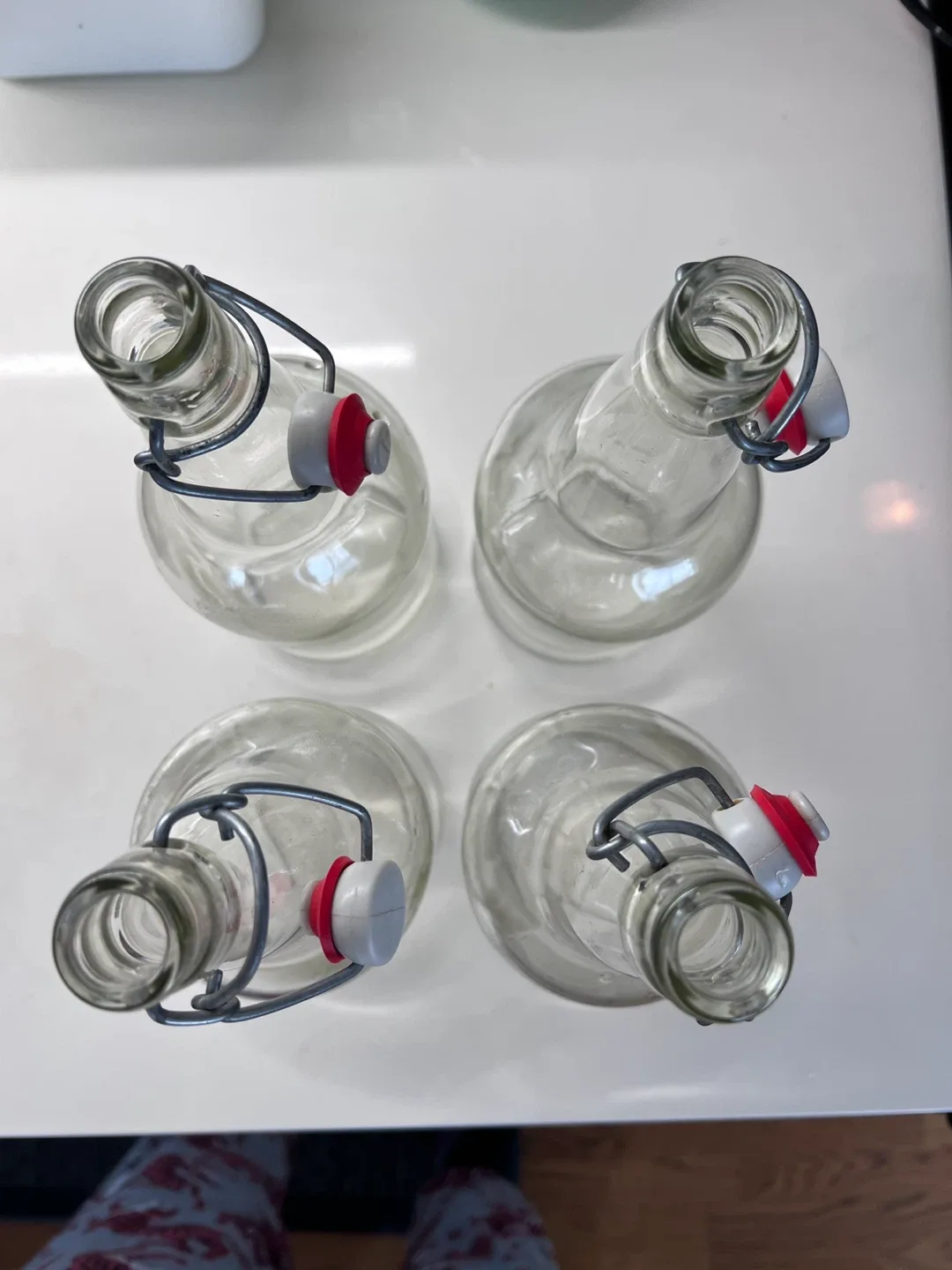 EZ Cap Glass Bottles - Set of 4 or as singles image indicator(4)